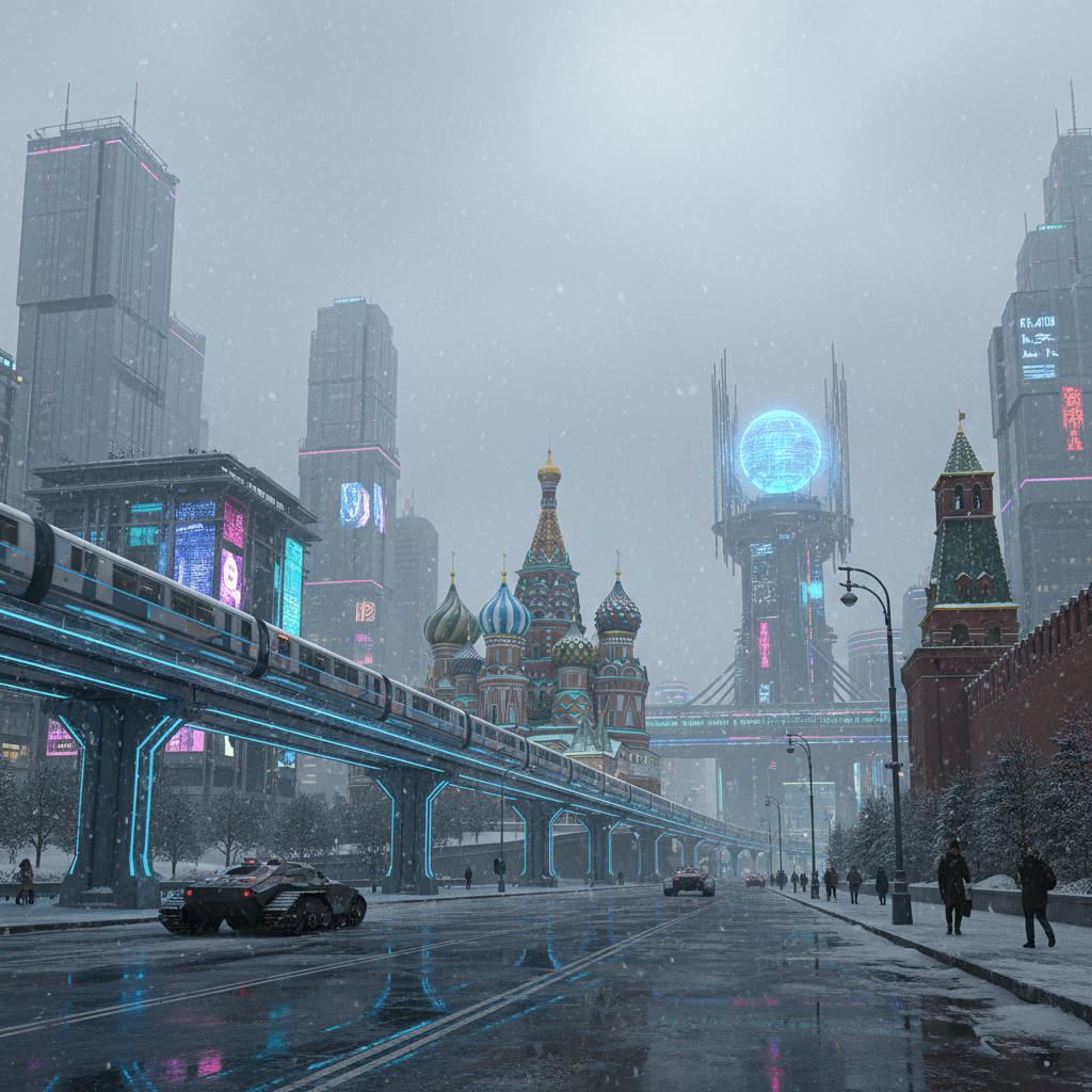 Game Key Art - Dystopian Moscow